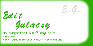 edit gulacsy business card